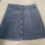 Forever 21 Baby Blue Corduroy Skirt Photo 1
