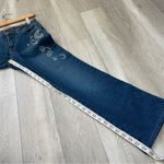 Vintage Flare Jeans rhinestone paisley mid Photo 3