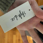 Style & Co Rib Solid Black Scarf Photo 4