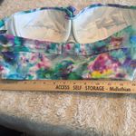 Torrid  1X Watercolor Multi Bikini Top strapless lightly lined bra padded Photo 4