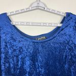 Molly Malloy Dress Womens 16 Blue Crushed Velvet Midi A Photo 4