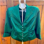 Dressy satin suit jacket 🌹🌹 Green Size 10 Photo 10