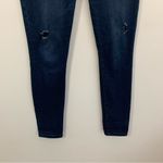 CAbi EUC Dark Dusk Curvy Skinny Distressed Jeans Style 3194 Size 6 Photo 4