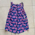 Lilly Pulitzer Elephant Print Blouse with Zipper Sz Small Photo 3