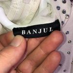 BANJUL body suit one piece bling sparkly white bodysuit tank top large spandex Photo 3