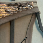 BKE ⭐️ Boutique grayish taupe sleeveless sequined tank top shirt size small y2k Photo 2