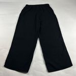 Caslon  Black Cotton Gauze Wide Leg Lounge Pant M Photo 5