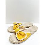 Bandolino  Sandals Womens‎ Size 7.5 Espadrille Yellow Slip On Braylin Flats Photo 3