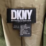 DKNY Vintage 1990s  Wool Cashmere Blazer Green Two Button Hong Kong Size 10 Photo 6
