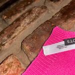 Talbots  Wool Blend Pink Gray White Rectangle Long Scarf Women's Photo 3