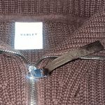 Varley Willard Half Zip True Knit Sweater Coffee Bean Brown XS Photo 7