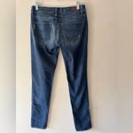 Paige Jimmy Jimmy Dark Wash Slightly Distressed Skinny Jeans Photo 1