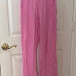 Love Tree Pink linen Pants loose fit size small Photo 0