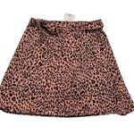 Forever 21 pink leopard Wrap Mini skort new with tags casual spring Photo 0