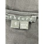 Theory "Kenza" Linen Blend Black V Neck Tie Waist Dress Size 6 EUC!!! Photo 3