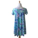 Tori Richard  Honolulu Marbled Short Sleeve T-shirt Dress Small Photo 3