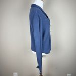 Factoria Perez Cardigan Sweater Womens M 100% Baby Alpaca Blue Embroidered Peru Size M Photo 7