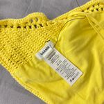 Garage Yellow Crochet Bikini Halter Top Photo 3