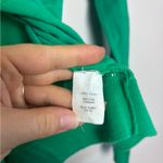 J.Crew  Classic The Caryn Green Long Sleeve 100% Cotton Cardigan Sweater Photo 8