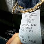 Ralph Lauren Vintage Polo Jeans Co Dark Blue Denim Maxi Skirt Size 8 Photo 5