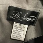 La Femme 28065 Sequined Shirred Trumpet Dress 6 Photo 4