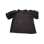 a.n.a  Womens Black Puff Sleeve T Shirt Top Large Size‎ Cotton Blend Casual Photo 2