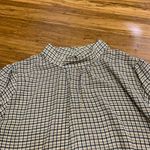 A New Day Plaid Mock Neck Long Bell Sleeve Blouse Womens Size XXL Workwear Photo 1
