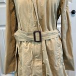 J.Crew size 12 Belted Trench Coat Jacket With Hood Photo 4
