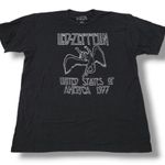 Led Zeppelin Shirt Size XL Band Tee Rock Tee 1977 North American Tour Graphic Tee Unisex Photo 0