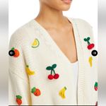 AQUA  Women's Cream Sweater with Fruit Embroidery Photo 2