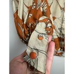 Hunter Bell  Brown Floral Silk Blouse Sz. XS Photo 2