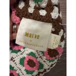 Maeve  crochet top vest floral cropped One Size Opened Anthropologie 70's Style Photo 2