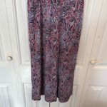 Talbots Red And Blue Paisley Midi Dress Size P Photo 5