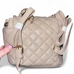 Badgley Mischka Mini Backpack Quilted Blush Gold Tone New With Tags Photo 1
