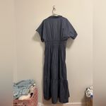 Anthropologie The Somerset Maxi Dress: Shirt Dress Edition in Blue/Grey size XL Photo 6