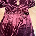 Francesca's Collections Burgundy Velvet Dress Red Size undefined Photo 3