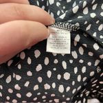 Gibsonlook Smocked Cuff Tiered Mini Dress Abstract Dot Black White S Photo 4