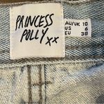 Princess Polly Wide Straight Leg Jeans Size 6 Light Wash Photo 2