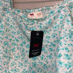 Levi's Women's Yvie Puff 3/4 Sleeve Cropped Blouse - Electric Green Floral Photo 14