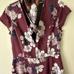 Anthropologie Yumi Kim Floral Print Cutout Jumpsuit Size M Date Night Bow Classy Photo 4
