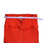 Barrys X Year of Ours Cherry Red Ribbed V Waist Biker Short Small Pilates Photo 4