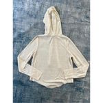 NWT! Twenty Off White Lightweight Textured Burnout Hoodie Medium Photo 1