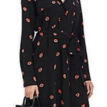 L'Agence L’AGENCE Stephanie Lip Print Silk Shirt Dress‎ Size XS NWT Photo 0