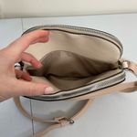 Nine West  women’s‎ tan crossbody rounded double zip adjustable strap purse bag Photo 1