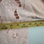 J. Jill Romantic Lace Floral Sheer Top Pink Cottage Coquette Feminine Soft Girl Photo 5