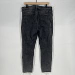 Old Navy Super Skinny Jeans Womens 14 Black High Rise Slim Pockets Frayed Hem Photo 5