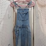 H&M  Denim Overalls Distressed Ripped Light Wash Blue Jeans Size 6 Photo 4