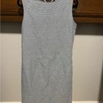 Vintage Blue Sleeveless Crew Neck Sheath Midi Dress Size 12 Photo 1