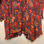 Free People  Floral Scarf Teegan Mini Dress V Neck Size L Photo 9