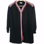 A Shappe Bobble Tassel Embellished Tunic Swim Coverup Top Black S Black Photo 9